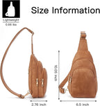 Telena Small Sling Bag for Women Leather Crossbody Fanny Packs Chest Bag for - Image 6