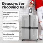 Weewooday 8 Pcs Luggage Straps Suitcase Tags Set - Image 4