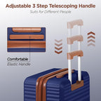 SHOWKOO Luggage Sets 3 Piece Hardside Expandable Suitcase - Image 5