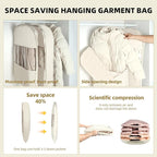 2 Pack Space Saving Garment Bag - Image 3