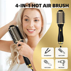 4-in-1 Hot Air Brush with Oval Barrel - Salon-Grade Styling Tool for All Hair Types