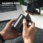 VULKIT Pop up Card Wallet Minimalist Cash Wallets RFID Blocking Leather Smart - Image 5