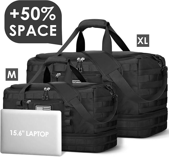 ETRONIK Travel Bag for Men Women, Gym Bag & Tactical Duffle Bags for Travel - Image 2