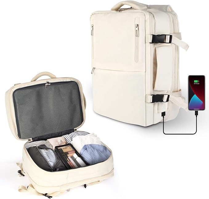 Travel Laptop Backpack with USB Charging Port Business Anti Theft Water - Image 2