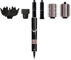 Shark Hair Dryer | FlexStyle Hair Styling System | Portable & Powerful Blow Dryer Brush | Hair Curler & Volumizer | 6 Styling Tools Included | Best for All Hair Types | Black | HD440BK