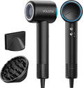 Hair Dryer Blow Dryer with Diffuser for Curly Hair, 110000 RPM Professional High Speed Ionic Hairdryer for Frizz Control, Ultra-Fast Drying, 6.5 ft ALCI Cord, Low Noise, Magnetic Attachments