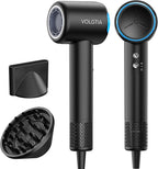 Hair Dryer Blow Dryer with Diffuser for Curly Hair, 110000 RPM Professional High Speed Ionic Hairdryer for Frizz Control, Ultra-Fast Drying, 6.5 ft ALCI Cord, Low Noise, Magnetic Attachments