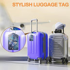 Starlit Crystal Butterfly PU Leather Luggage Tags - Image 5