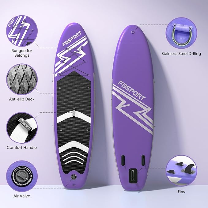 FBSPORT 11' Premium Stand Up Paddle Board, Yoga Board - Image 3