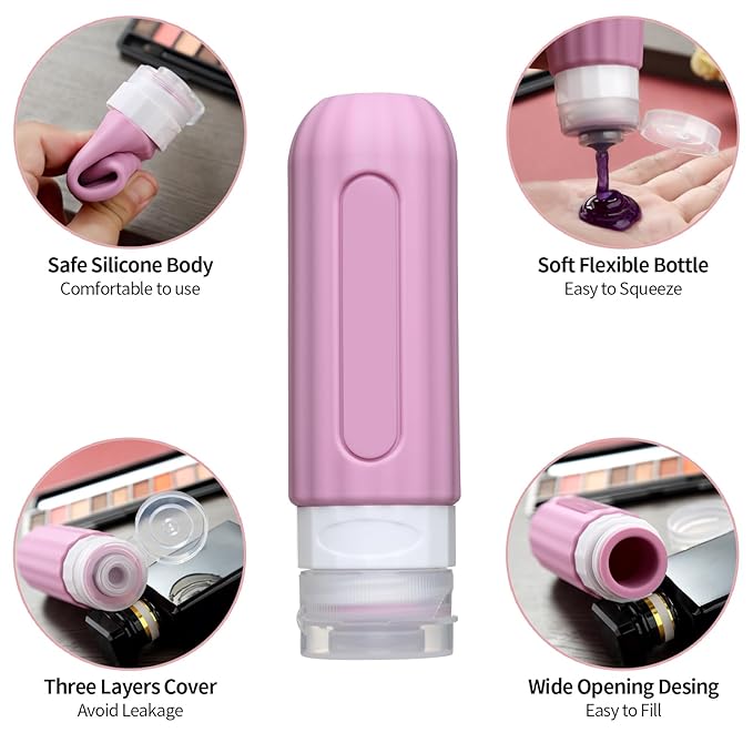 16 Pack Travel Bottles Set for Toiletries, Leakproof Travel Containers for - Image 2