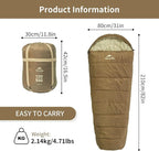 Naturehike Sleeping Bags for Adults, 23/39℉ Mummy Backpacking Sleeping Bag - Image 2