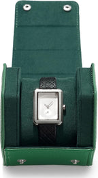 Oirlv Luxury Hexagonal Leather Watch Travel Case Single Watch Box - Image 2