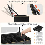 15“×11“Professional Makeup Train Case, Large Waterproof Travel Makeup bag - Image 5