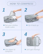 BAGSMART 6 Set /4 Set/2 Set Compression Packing Cubes - Image 6