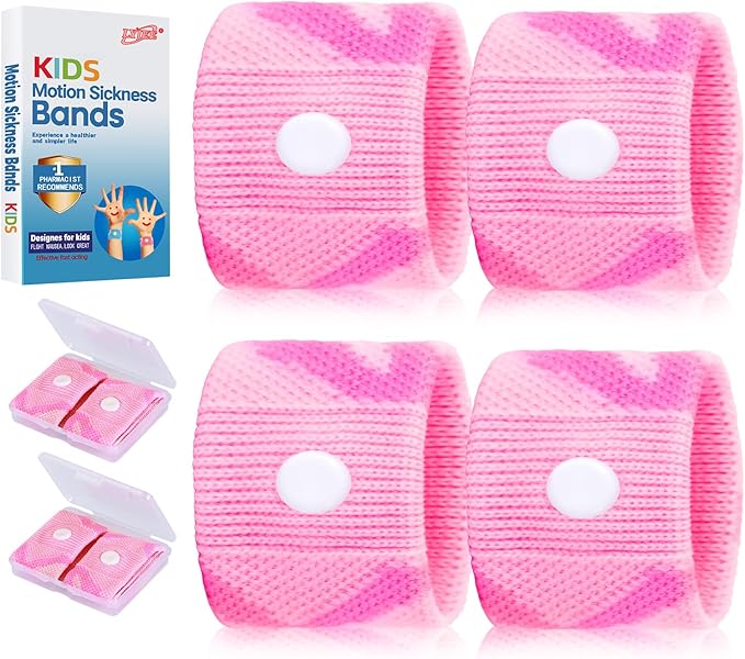 LYJEE Motion Sickness Bands for Kids, Travel Sickness Relief Wristbands by LYJEEMotionSicknessBands