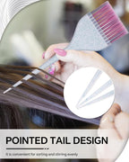 3 Pack Hair Color Brush Set - Professional Hair Dye Brush for Stylist, for Highlighting, Tint and Coloring Sections - Women Men Salon Use Home DIY Dyeing