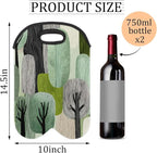 Neoprene Wine Tote, Bottle Carrier Gag Insulating Neoprene Thicker, Insulated - Image 2