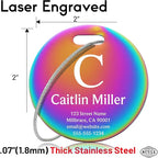 Custom Stainless Steel Luggage Tags: Personalize Your Suitcases, and Bags - Image 4