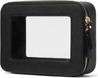 Popvibe Clear Makeup Bag Travel Cosmetic Case Transparent Toiletry Bag by POPVIBE
