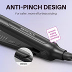 Wavytalk Pencil Flat Iron, 3/10" Small Iron for Short Hair, Pixie Cut and Bangs, Tiny Beard Straightener with Dual Voltage & Adjustable Temp, Mini Hair Edges Heating Up in 15s