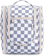 Narwey Small Checkered Hanging Travel Toiletry Bag - Image 2