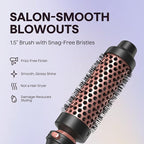 Wavytalk 5 in 1 Curling Iron Set with Curling Brush and 4 Interchangeable Ceramic Curling Wand (0.35"-1.25”), Wand Curling Iron Instant Heat Up, Dual Voltage Hair Curler