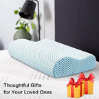 Anvo Memory Foam Pillow, Neck Contour Cervical Orthopedic Bed Pillow - Image 7