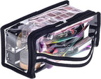 Small Rectangular Clear PVC Makeup Bag Make Up Artist Tool Organizer Pouch Bag - Image 6