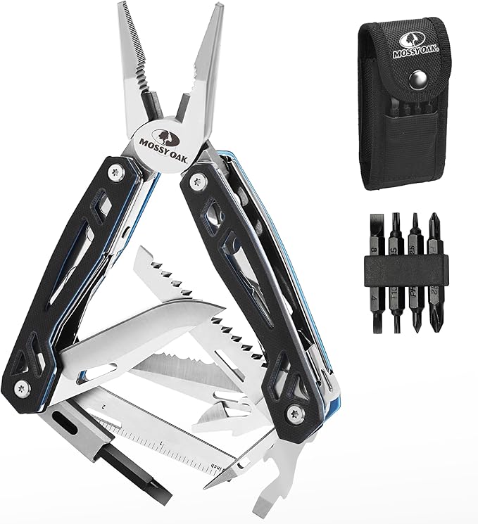 MOSSY OAK Multitool, 21-in-1 Stainless Steel Pocket Knife by MossyOak