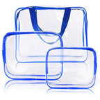 6Pcs Crystal Clear PVC Travel Toiletry Bag Kit - Image 6