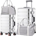WEICHEN Set of 2 All Aluminum Magnesium 20 in Carry On and 29 in Checked Luggage by WEICHEN