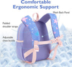 mommore Toddler Backpack for Girls 2-4 Neoprene Backpack - Image 4