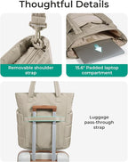 BAGSMART Tote Bag for Women, Lightweight Puffy Tote Bag - Image 5