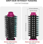 Aima Beauty One Step Hair Dryer & Volumizing Hot Air Brush, Ceramic Straightener Brush, Curler & Hot Comb 4 in 1 Salon Ionic Hair Brush, Rose Pink