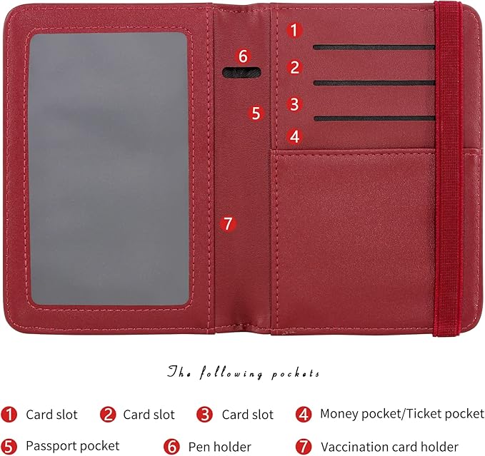 ZOPPEN Passport Holder Wallet, Passport Cover Travel Wallet Women Travel - Image 5