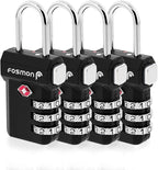 Fosmon TSA Accepted Luggage Locks, Open Alert Indicator 3 Digit Combination by Fosmon