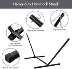 ANOW Double Hammock with 12FT Heavy Duty Steel Stand Included, 2 Person Hammock - Image 3