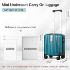 Hanke 14 Inch Underseat Carry On Luggage - Image 2