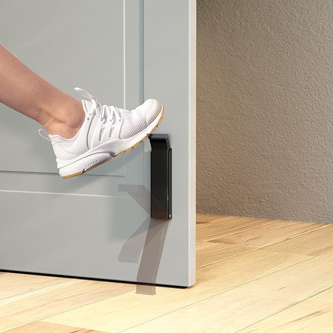 Door Stopper, Door Holder, No Drilling Door Stoppers, Easy Pedal Kick Down Door - Image 2