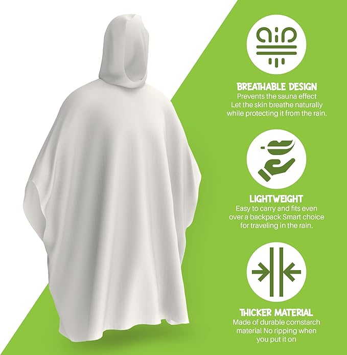 Hagon PRO Disposable Rain Ponchos - Image 3