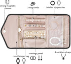 BAGSMART Travel Jewelry Organizer Roll Foldable Jewelry Case - Image 2
