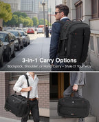 Tolaccea Travel Backpack with Garment Bag, Suit Carry On Backpack, TSA Flight - Image 2