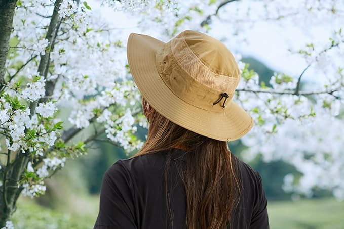 Home Prefer UPF 50+ Men's Sun Hat Wide Brim Bucket Hat UV Protection Hat - Image 3