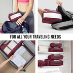 Veken 10 Set Packing Cubes for Travel Essential, Suitcase Organizer Bags in 4 - Image 7