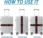 Horror Luggage Straps for Suitcases TSA Approved, Luggage Identifiers for - Image 4