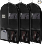 3 Pack 43" Garment Bags for Travel and Storage, Suit and Dress Bags by alladaga