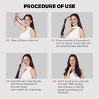 5 in 1 Blow Dryer Brush, Upgrade Hair Dryer Brush Set Negative Ion Air Styler Curling Wrap Air Curler, Hot Air Brush Curling Iron Hair Styling Tools As A Gift for Straight/Curl/Dry/Smooth