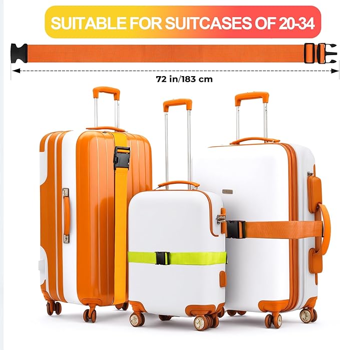 Luggage Straps for Suitcases TSA Approved, Travel Belt Suitcase Belt, Suitcase - Image 3