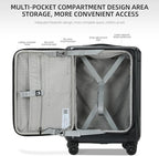 Carry On Luggage, 20 Inch Top Opening Aluminum Frame Lightweight Airline - Image 4