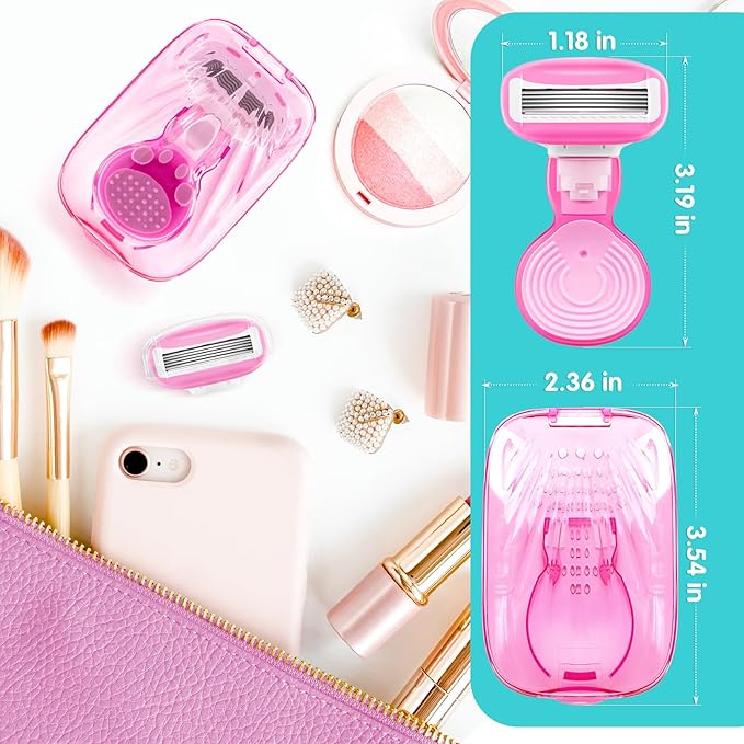 DreamGenius Travel Razors for Women, Travel Size Toiletries Include 1 Handle - Image 8